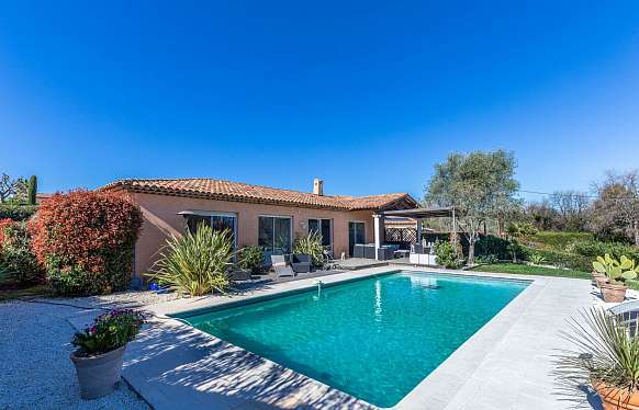 Villa with private pool in a quiet gated residence in Biot